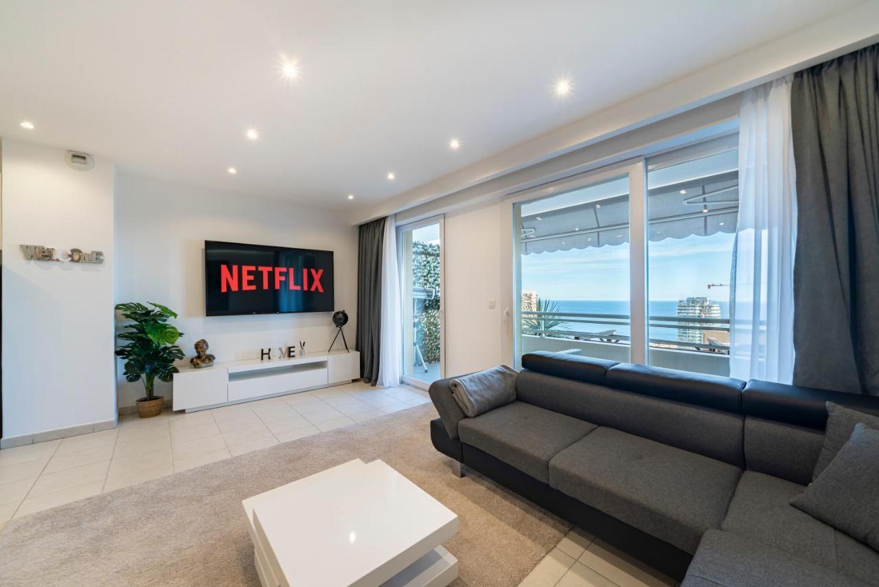 Frontiere Monaco, Terrasse, Vue Mer, Parking - Ab Beausoleil Bagian luar foto