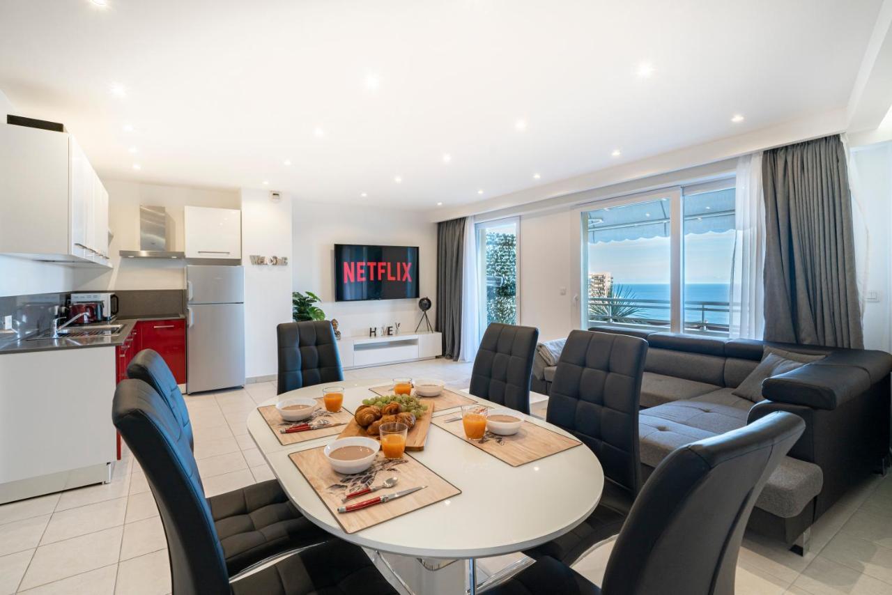 Frontiere Monaco, Terrasse, Vue Mer, Parking - Ab Beausoleil Bagian luar foto